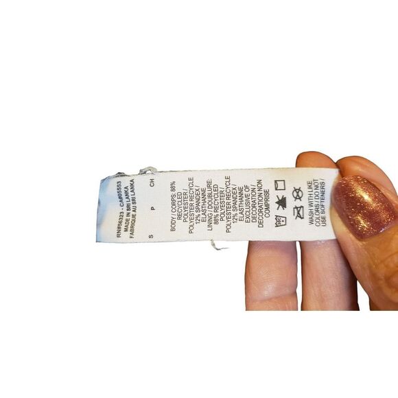 Nike Sports Bra Womens Small Dri-Fit  Black Gold Swoosh Criss Cross Back Workout - Picture 7 of 12